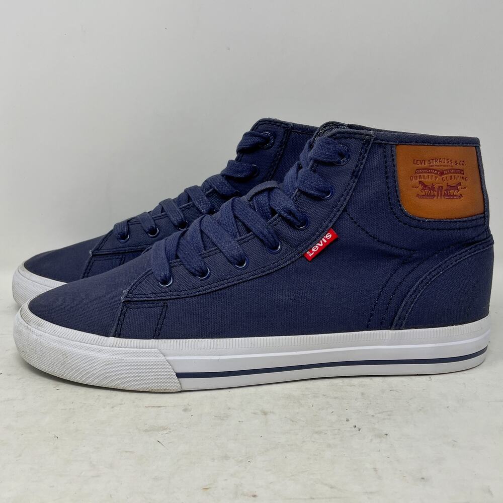 Levi's High Top Denim Sneakers Mens Size 8.5 Blue